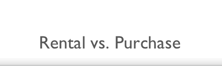 Rental vs. Purchase