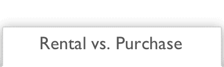 Rental vs. Purchase