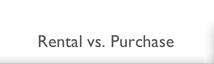 Rental vs. Purchase